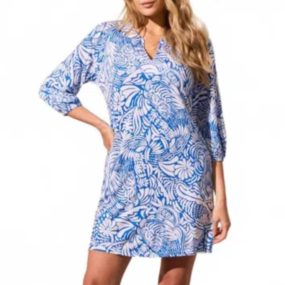 Tribal Cobalt Dress. New.  Small
